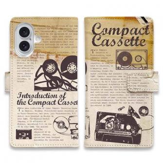 【手帳型】カセットデープでミュージック