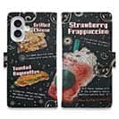 【手帳型】ストロベリーフラペチーノ　英語バージョン