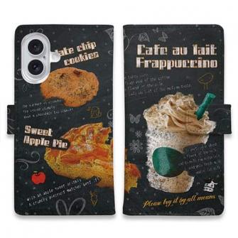 【手帳型】カフェオレフラペチーノ英語バージョン