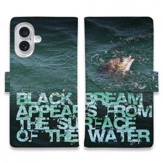 【手帳型】水面から顔をだしたクロダイ(チヌ)