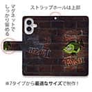 【手帳型】クレイジーバス　落書き風