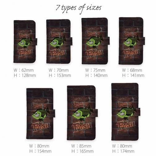 【手帳型】クレイジーバス　落書き風