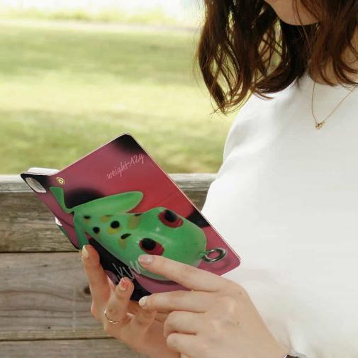 【手帳型】釣れるの? コーモラン(CORMORAN)かえるくん