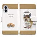 【手帳型】リスだってNo Music No Life