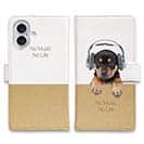 【手帳型】子犬だってNo Music No Life