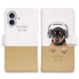 【手帳型】子犬だってNo Music No Life