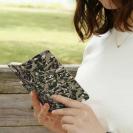 【手帳型】百目ロゴ　迷彩ネイビーブラウン