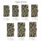 【手帳型】百目ロゴ　迷彩ネイビーブラウン