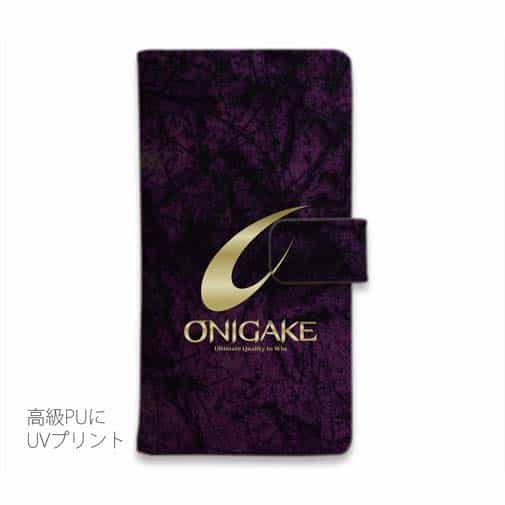 【手帳型】鬼掛　黒刃(くろやいば)　ダークマゼンタ