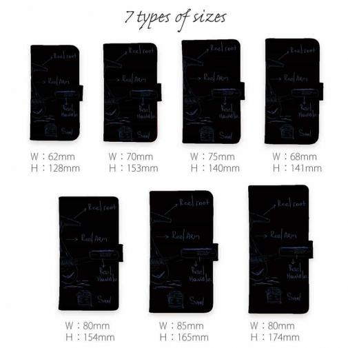 【手帳型】リールの解説　手書き風　ブラック