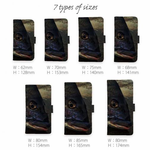 【手帳型】チヌ&釣研ロゴ