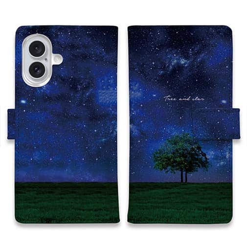 【Harper & Blake】UK発★手帳型スマホケース Universe/星座夜空 星空と飛空挺 手帳型スマホケース iPhoneケース 全機種対応