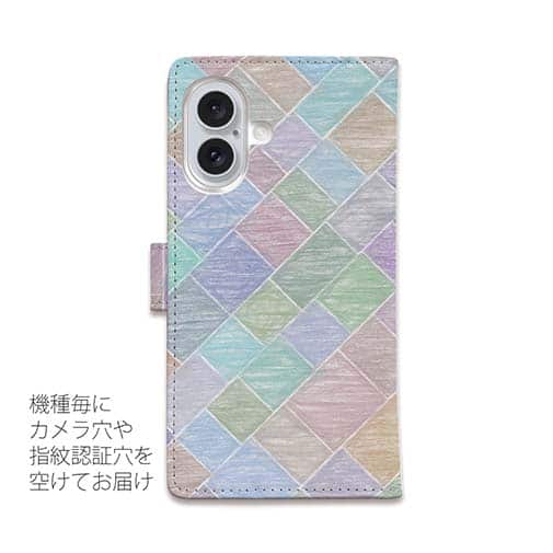 【手帳型】手書きのタイル