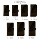 【手帳型】オナガ　革風デザイン