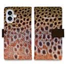 【手帳型】ブラウントラウト柄