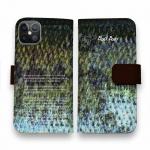 【手帳型】ブラックバス柄