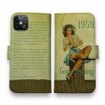 【手帳型】Gone Fishing ビンテージバージョン