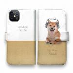 【手帳型】柴犬だってNo Music No Life