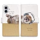 【手帳型】柴子犬だってNo Music No Life