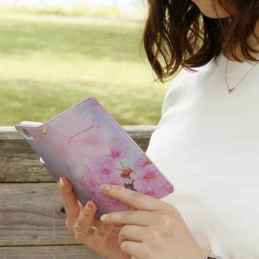 【手帳型】桜舞う!
