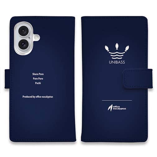 【手帳型】 UNIBASS ロイヤルブルー