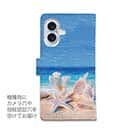 【手帳型】オーシャンブルー　春の海辺