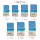 【手帳型】オーシャンブルー　春の海辺