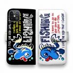 【手帳型】【釣りざんまい】ヘンテコなサカナくん​​​