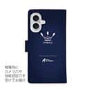 【手帳型】 UNIBASS　ロゴバック　ロイヤルブルー