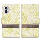 【手帳型】菜の花　雲の向こうは、いつも青空　イエロー