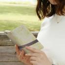 【手帳型】菜の花　雲の向こうは、いつも青空　イエロー