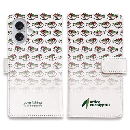 【手帳型】【eucalyptus】姫マス ホワイト