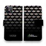 【手帳型】【eucalyptus】グレ鱒　ブラック