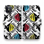 【手帳型】【釣りざんまい】カラフルフィッシュダンス