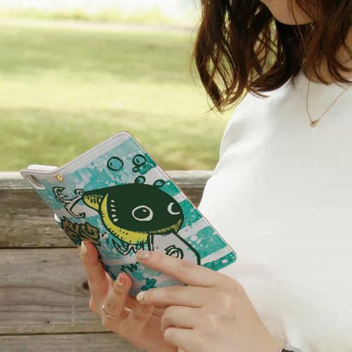 【手帳型】【釣りざんまい】ありそでなさそなクランクベイト