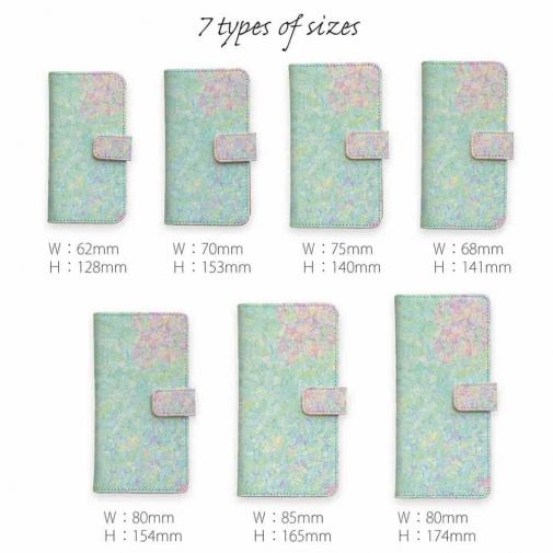 【手帳型】初夏の風　ステンドグラス風