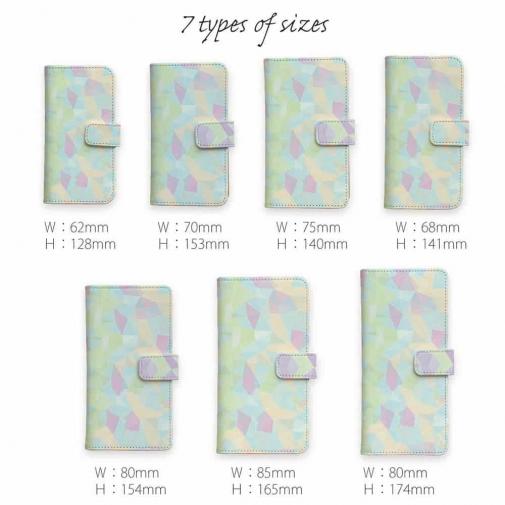 【手帳型】初夏の風　ステンドグラス風　Ver.2