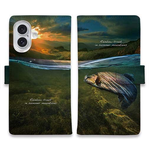 【手帳型】夏山のニジマス