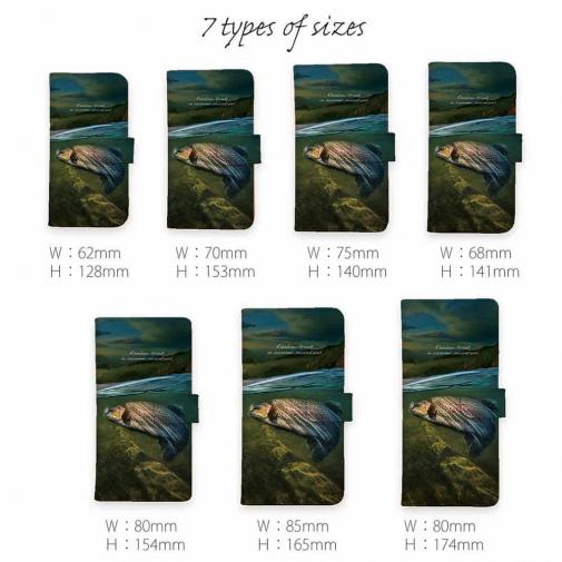 【手帳型】夏山のニジマス