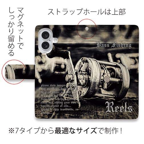 【手帳型】手放すことができないベイトリール