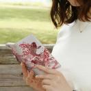 【手帳型】タトゥー風昇り鯉　レッド&ホワイト