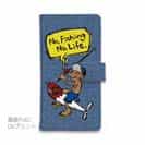 【手帳型】【釣りざんまい】ルアーに乗ったアングラー