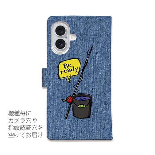 【手帳型】【釣りざんまい】ルアーに乗ったアングラー