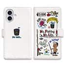 【手帳型】【釣りざんまい】釣りが好きなんです_カラフル