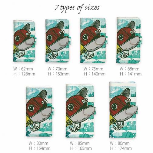 【手帳型】【釣りざんまい】ありそでなさそなクローラー