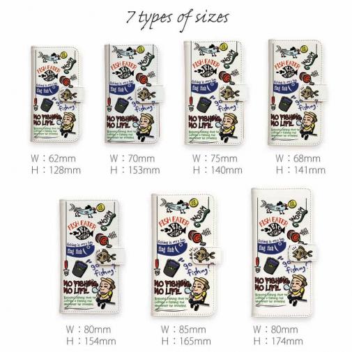 【手帳型】【釣りざんまい】 釣り好きですがなにか?_カラフル