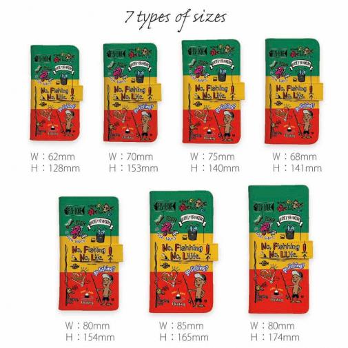 【手帳型】【釣りざんまい】釣りが好きなんです_カラフルラスタカラー