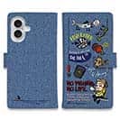 【手帳型】【釣りざんまい】 釣り好きですがなにか?_カラフルデニム風