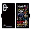 【手帳型】【釣りざんまい】 釣り好きですがなにか?_カラフルブラック