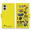 【手帳型】【釣りざんまい】 釣り好きですがなにか?_カラフルイエロー